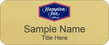(image for) Hampton Inn Standard Gold Name Badge