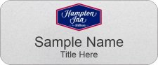 (image for) Hampton Inn Standard Silver Name Badge