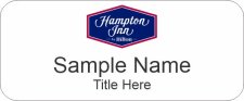 (image for) Hampton Inn Standard White Name Badge
