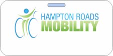 (image for) (Tycon Medical) Hampton Roads Mobility White Badge w/ Clipstrap Hole