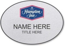 (image for) Hampton Inn Logo A Oval Silver Badge