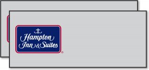 (image for) Hampton Inn and Suites Logo B 25 Pack of Silver Logo Only Badges