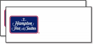 (image for) Hampton Inn and Suites Logo B 25 Pack of White Logo Only Badges