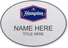 (image for) Hampton Logo C Oval Silver Badge