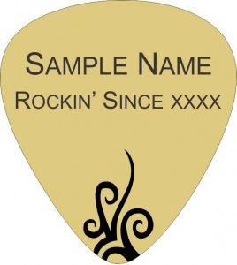 (image for) Hard Rock Hotel Shaped Gold badge (Rockin\' Since)