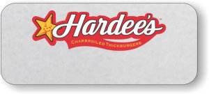 (image for) Hardee\'s Logo Only Silver Badge