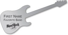 (image for) Hard Rock Hotel Silver Guitar Badge