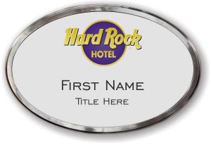 (image for) Hard Rock Hotel Silver Oval Prestige Badge with Polished Frame