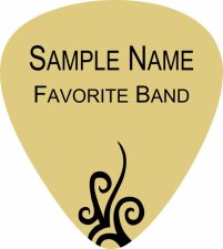 (image for) Hard Rock Hotel - Pick Shaped Gold Badge (Favorite Band)