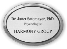 (image for) Harmony Group Oval Executive Silver Badge