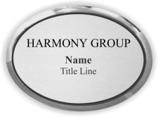 (image for) Harmony Group Oval Executive Silver Badge - One Title