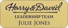 (image for) Harry and David Standard Gold Badge - Leadership Team