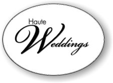 (image for) Haute Weddings White Oval Badge