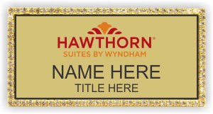 (image for) Hawthorn Suites By Wyndam Gold Bling Badge