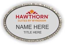 (image for) Hawthorn Suites By Wyndam Oval Silver Bling Badge