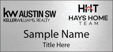 (image for) Hays Home Team Silver Aluminum Badge