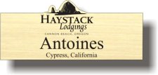 (image for) Haystack Lodgings Shaped Gold Badge