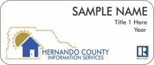 (image for) Hernando County Association of Realtors Shaped White badge - Information Services