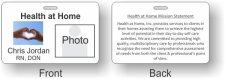 (image for) Health at Home Double Sided Photo ID Badge