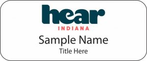 (image for) Hear Indiana Standard White badge