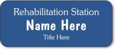 (image for) Hear Me Speak Blue Rehabilitation Station Badge