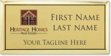 (image for) Heritage Homes Real Estate Executive Gold Badge with Tagline