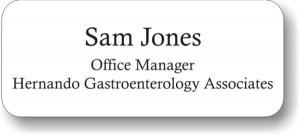 (image for) Hernando Gastroenterology White Badge