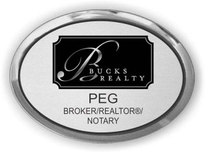 (image for) Bucks Realty Executive Silver Oval badge