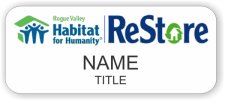 (image for) Habitat for Humanity ReStore Standard White badge