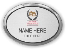 (image for) Higher Standards Executive Oval Silver Badge