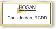 (image for) Hogan Communications Executive White Gold Framed Badge