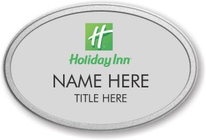 (image for) Holiday Inn Oval Silver Pebbled Prestige Badge