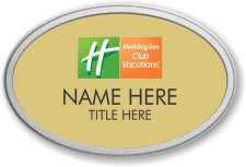 (image for) Holiday Inn Club Vacations Oval Gold Pebbled Prestige Badge