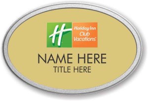 (image for) Holiday Inn Club Vacations Oval Gold Pebbled Prestige Badge