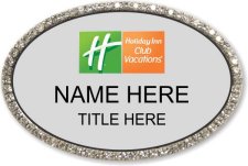 (image for) Holiday Inn Club Vacations Oval Silver Bling Badge