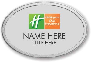 (image for) Holiday Inn Club Vacations Oval Silver Pebbled Prestige Badge