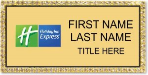 (image for) Holiday Inn Express Gold Bling Badge