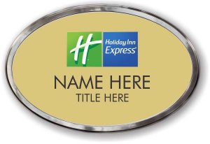 (image for) Holiday Inn Express Oval Gold Polished Prestige Badge