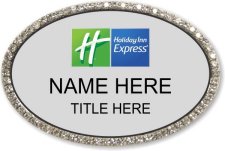 (image for) Holiday Inn Express Oval Silver Bling Badge