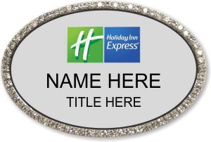 (image for) Holiday Inn Express Oval Silver Bling Badge