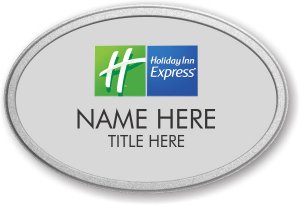 (image for) Holiday Inn Express Oval Silver Pebbled Prestige Badge