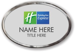 (image for) Holiday Inn Express Oval Silver Polished Prestige Badge