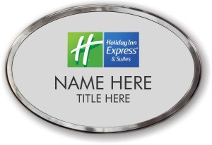 (image for) Holiday Inn Express & Suites Oval Silver Polished Prestige Badge