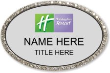 (image for) Holiday Inn Resort Oval Silver Bling Badge