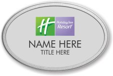 (image for) Holiday Inn Resort Oval Silver Pebbled Prestige Badge