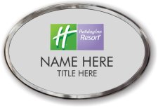 (image for) Holiday Inn Resort Oval Silver Polished Prestige Badge