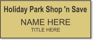 (image for) Holiday Park Shop \'n Save Gold Badge