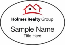 (image for) Holmes Realty Group White Oval Badge
