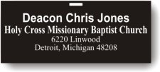 (image for) Holy Cross Missionary Baptist Church Black Badge