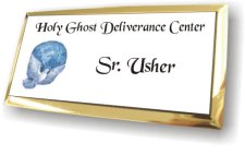 (image for) Holy Ghost Deliverance Center Executive White Gold Frame Badge